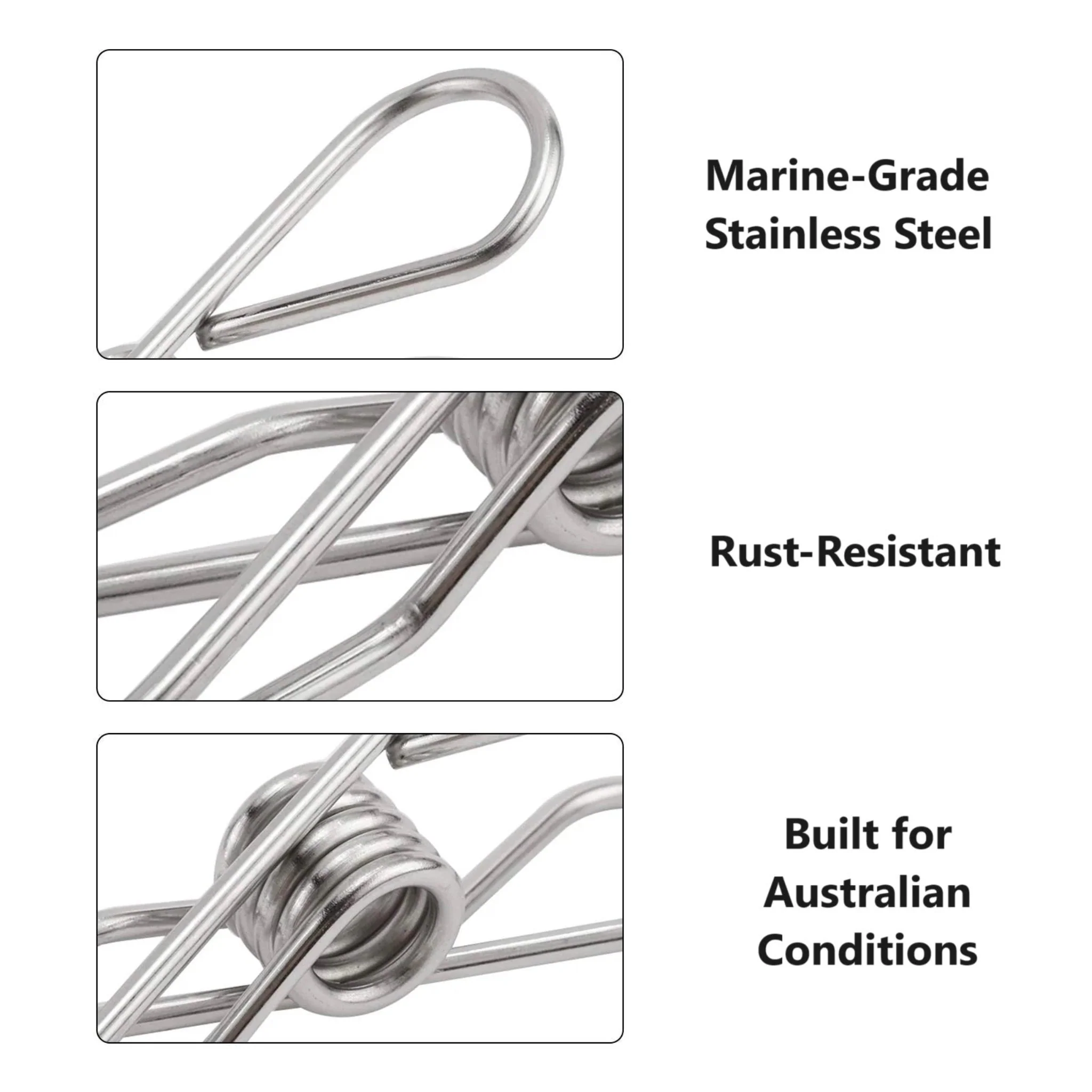 EnviroBug Eco-Friendly Stainless Steel Pegs (Bag of 20) - Image 5